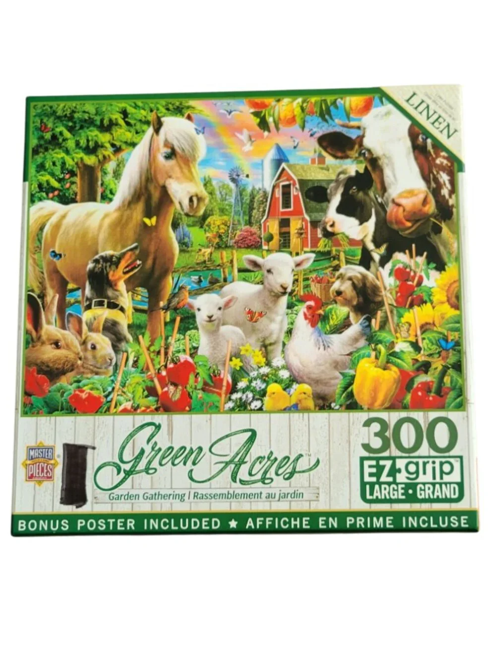 Lot of 4 MasterPieces Green Acres & Family Time EZ Grip Jigsaw Puzzles